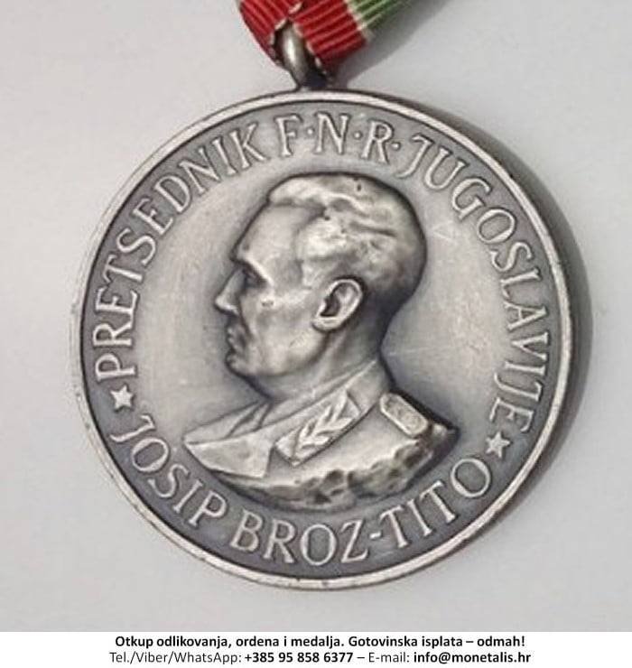 Otkupljujemo odlikovanje Medalja sudionicima putovanja s predsjednikom Titom u Indiju i Burmu 1954-1955 - 095 858 6377
