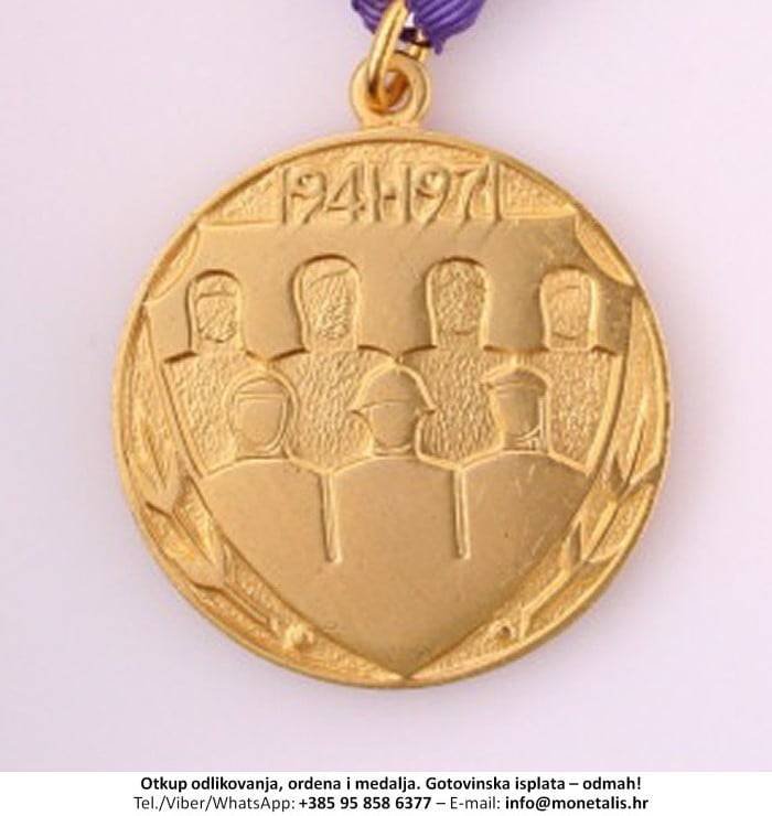 Otkupljujemo odlikovanje Medalja za 30 godina Jugoslavenske narodne armije - 095 858 6377