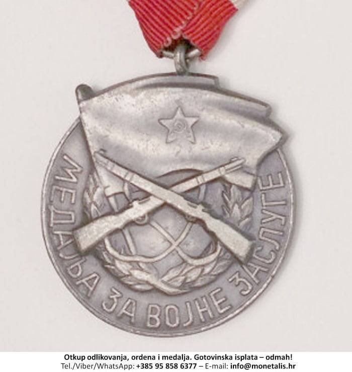 Otkupljujemo odlikovanje Medalja za vojne zasluge - 095 858 6377