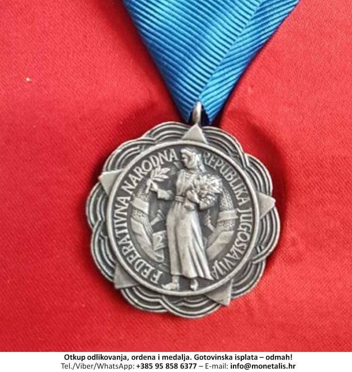 Otkupljujemo odlikovanje Medalja za zasluge - 095 858 6377