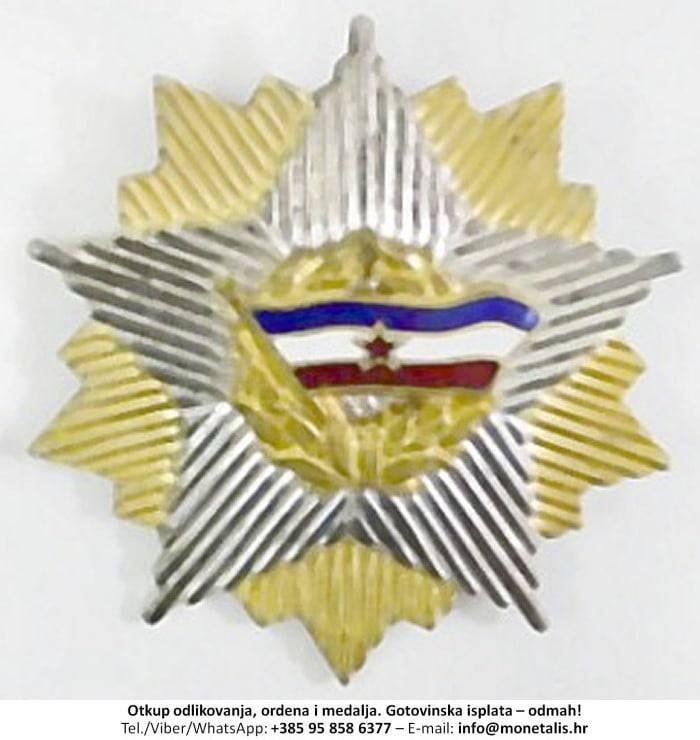 Otkupljujemo odlikovanje Orden jugoslavenske zastave sa zlatnim vijencem (II. red) - 095 858 6377