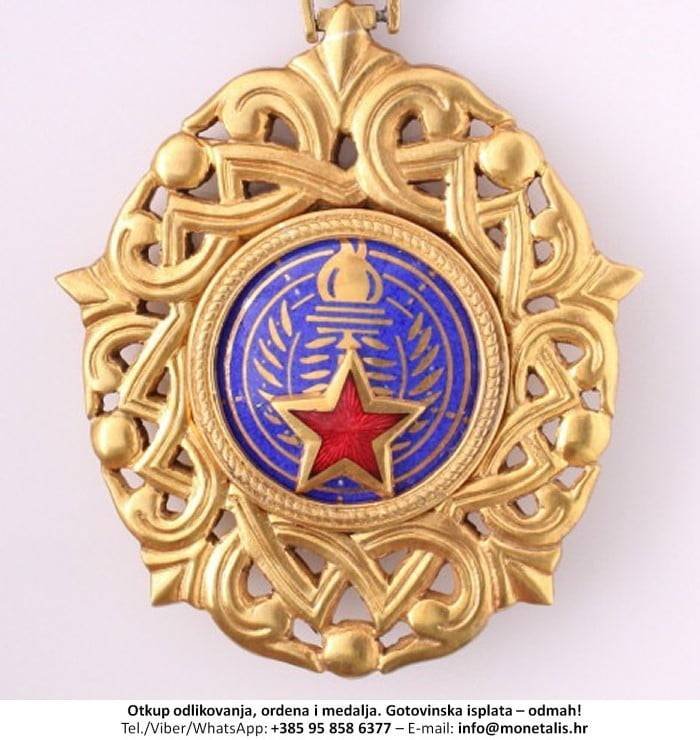 Otkupljujemo odlikovanje Orden jugoslavenske zvijezde na ogrlici (III. red) - 095 858 6377