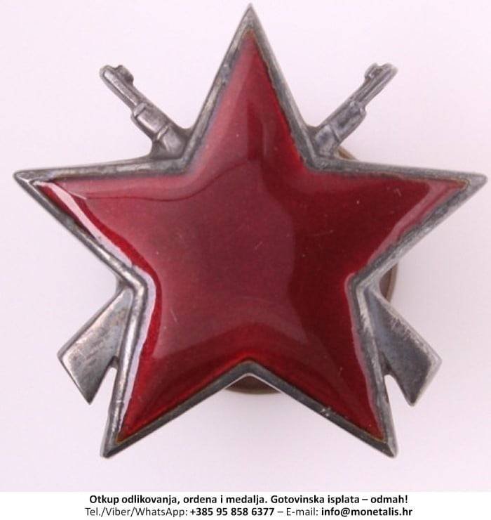 Otkupljujemo odlikovanje Orden partizanske zvijezde s puškama (III. red) - 095 858 6377