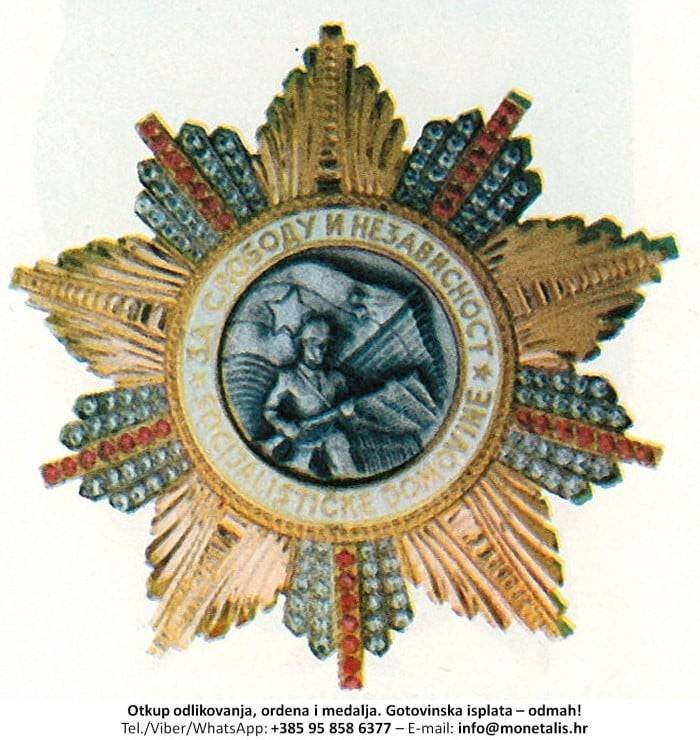 Otkupljujemo odlikovanje Orden ratne zastave  - 095 858 6377