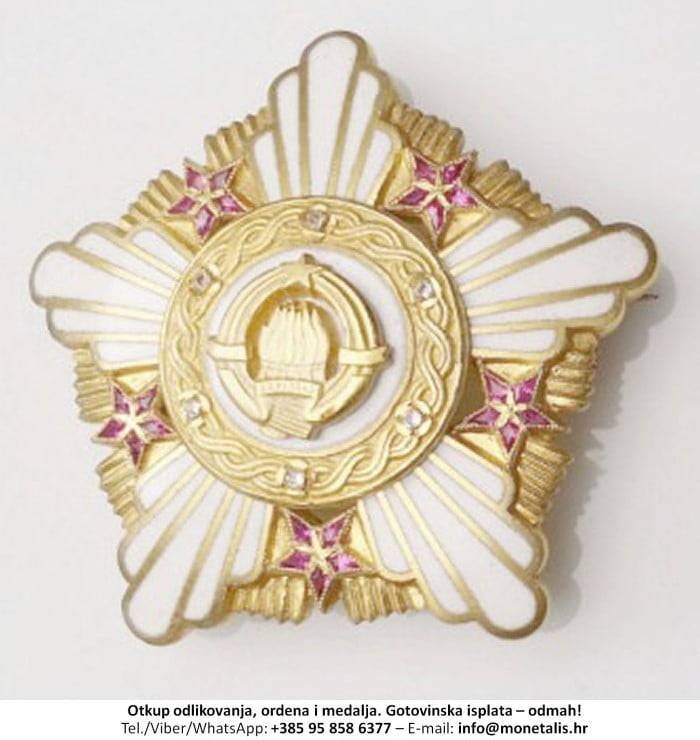 Otkupljujemo odlikovanje Orden Republike sa zlatnim vijencem (I. red) - 095 858 6377