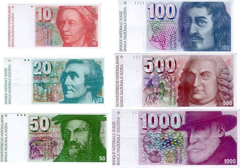 nevažeće novčanice švicarskog franka